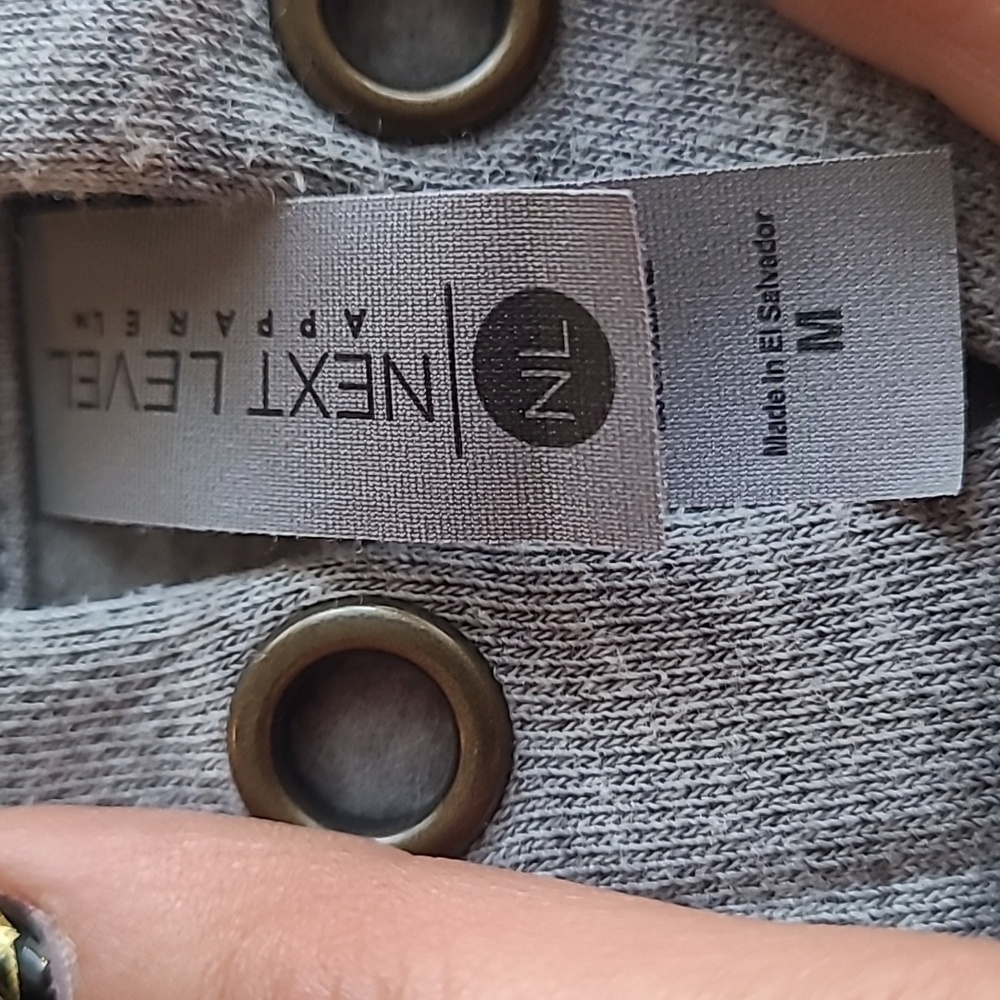 Next level apparel Gray sports gnome hoodie size M - Picture 3 of 4